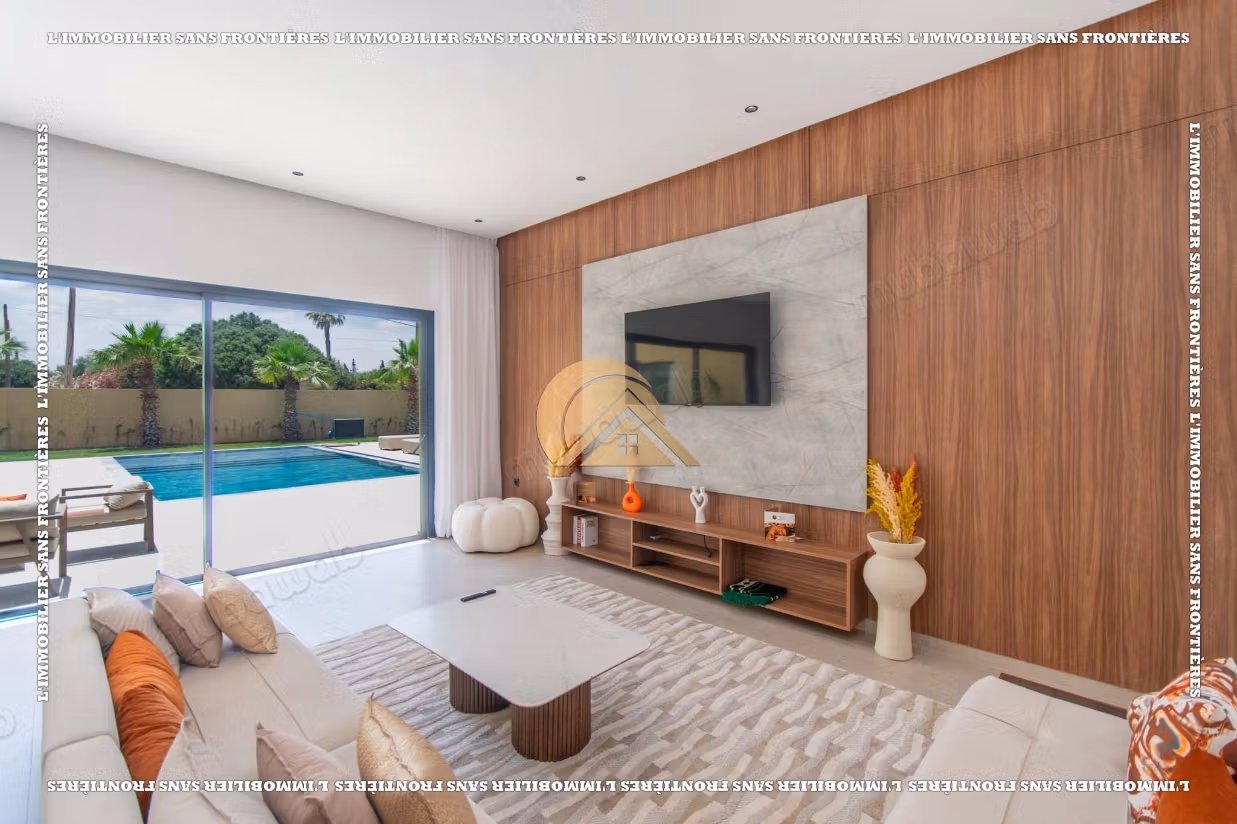 Villa privata arredata al piano terra in affitto sulla strada per Amizmiz, Marrakech - Giardino e piscina privati