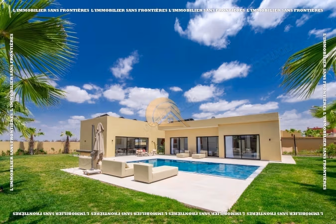 Furnished ground floor private villa for rent on the road to Amizmiz, Marrakech - Private garden and pool