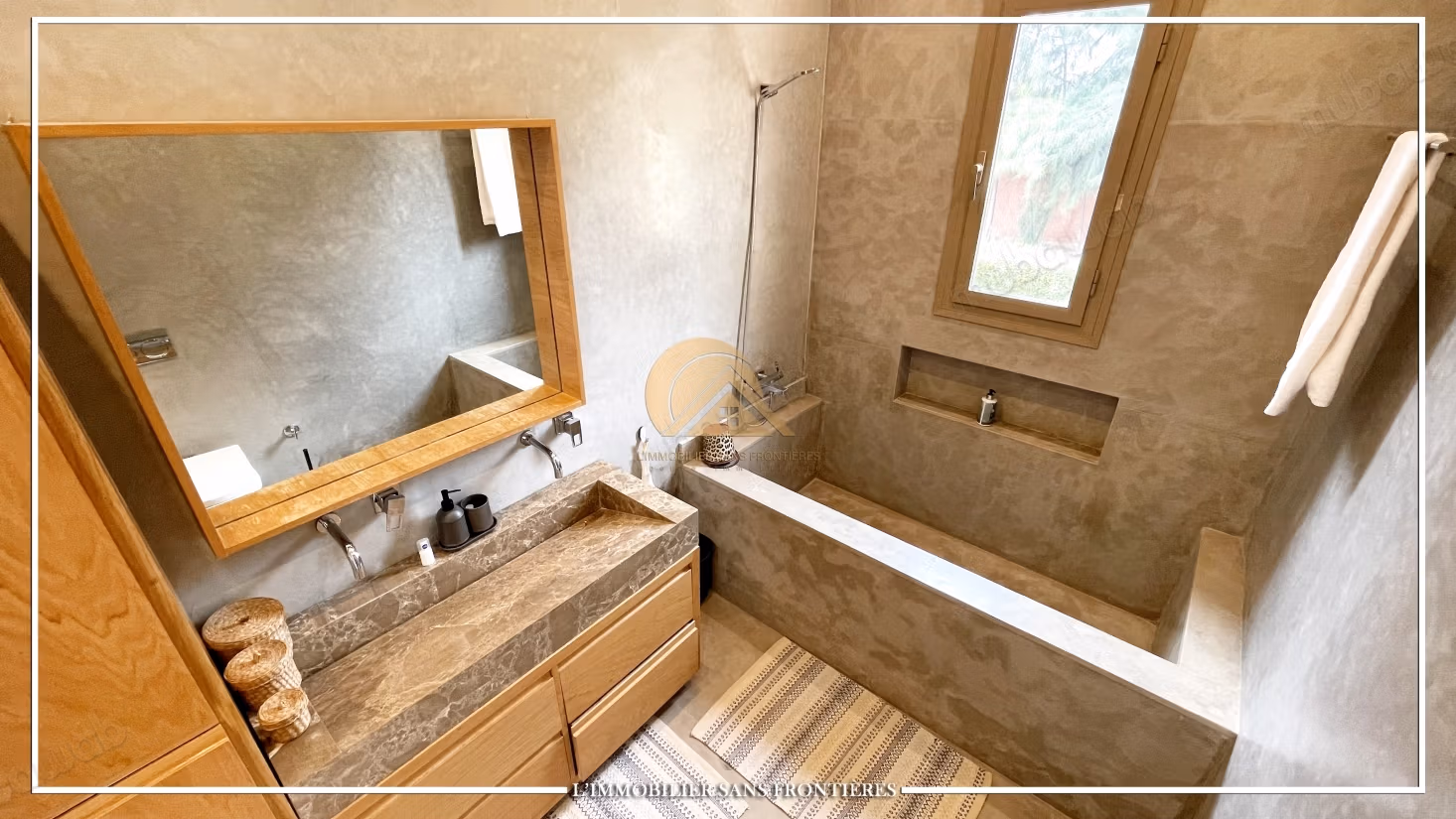 Villa privata arredata in affitto sulla Strada di Ouarzazate, Marrakech – Grande piscina privata e vista sull'Atlas