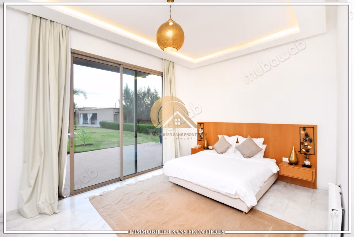 Villa privata arredata in affitto sulla Strada di Ouarzazate, Marrakech – Grande piscina privata e vista sull'Atlas