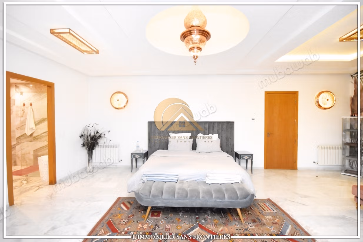 Villa privata arredata in affitto sulla Strada di Ouarzazate, Marrakech – Grande piscina privata e vista sull'Atlas