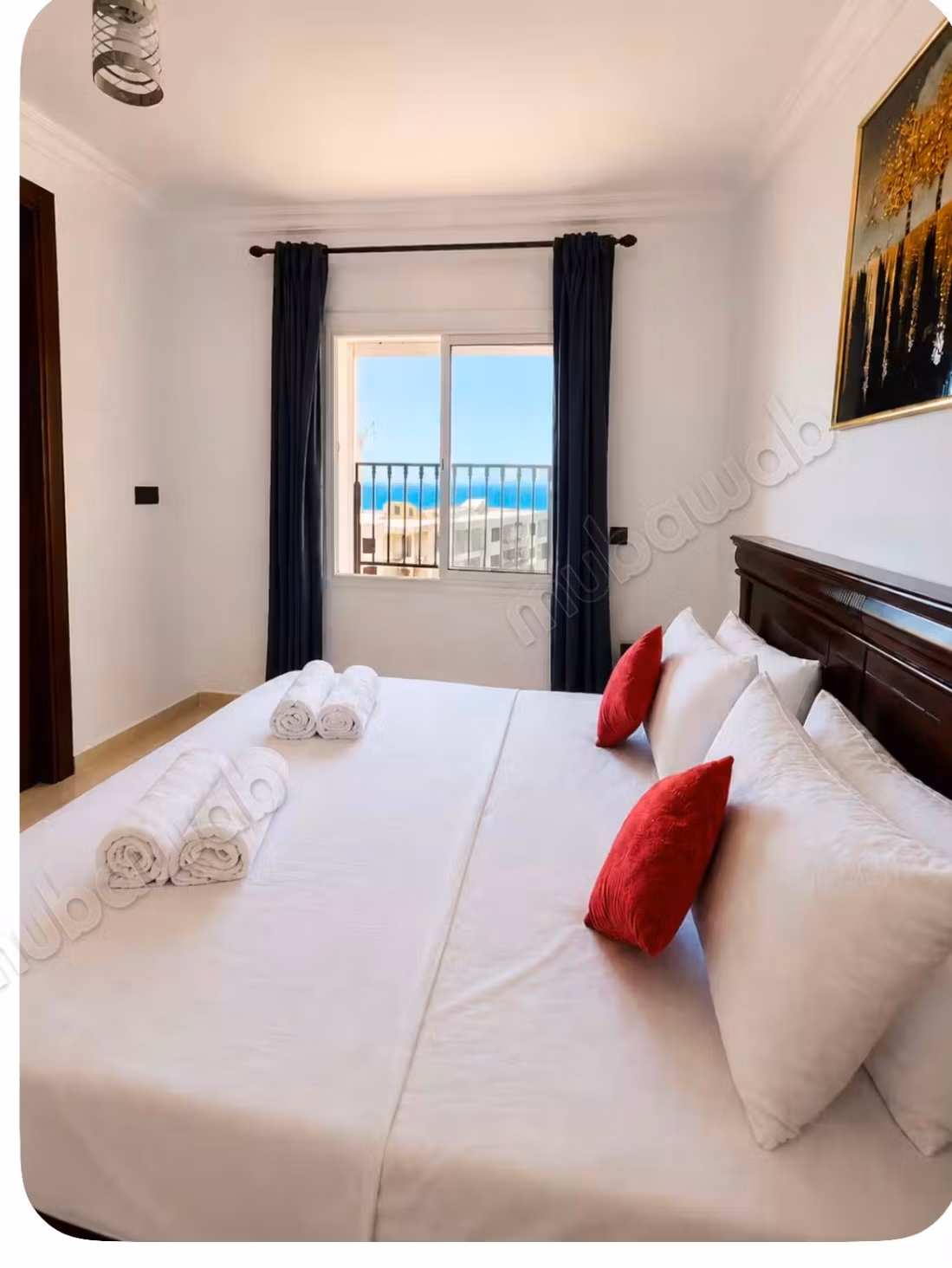 Appartamenti in affitto ad Asilah. 3 ottime camere. Lounge marocchina e servizi di sicurezza.
