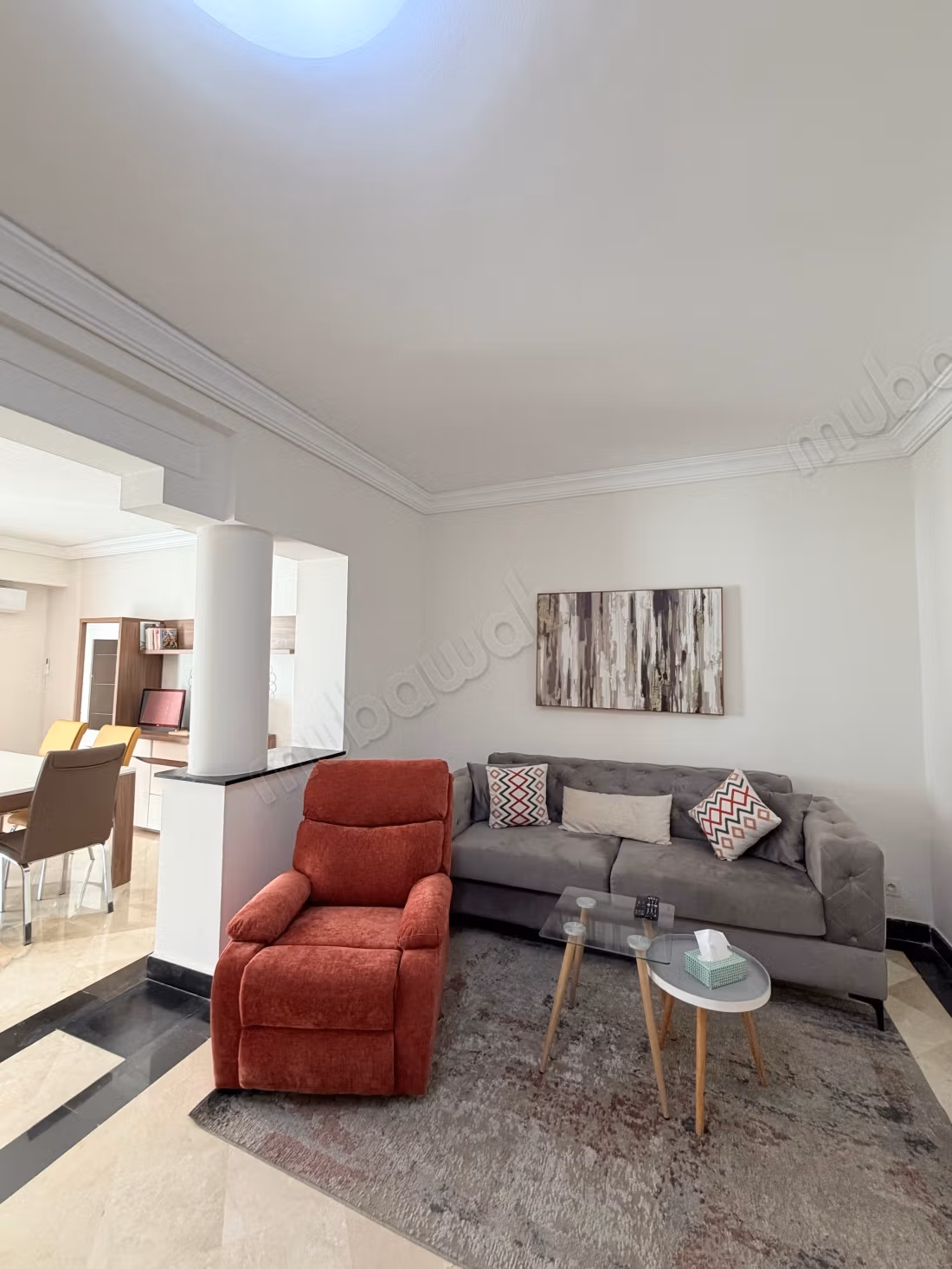 Appartement à louer à bella vista 
Surface de 178 m².
Meublé 2 chambres