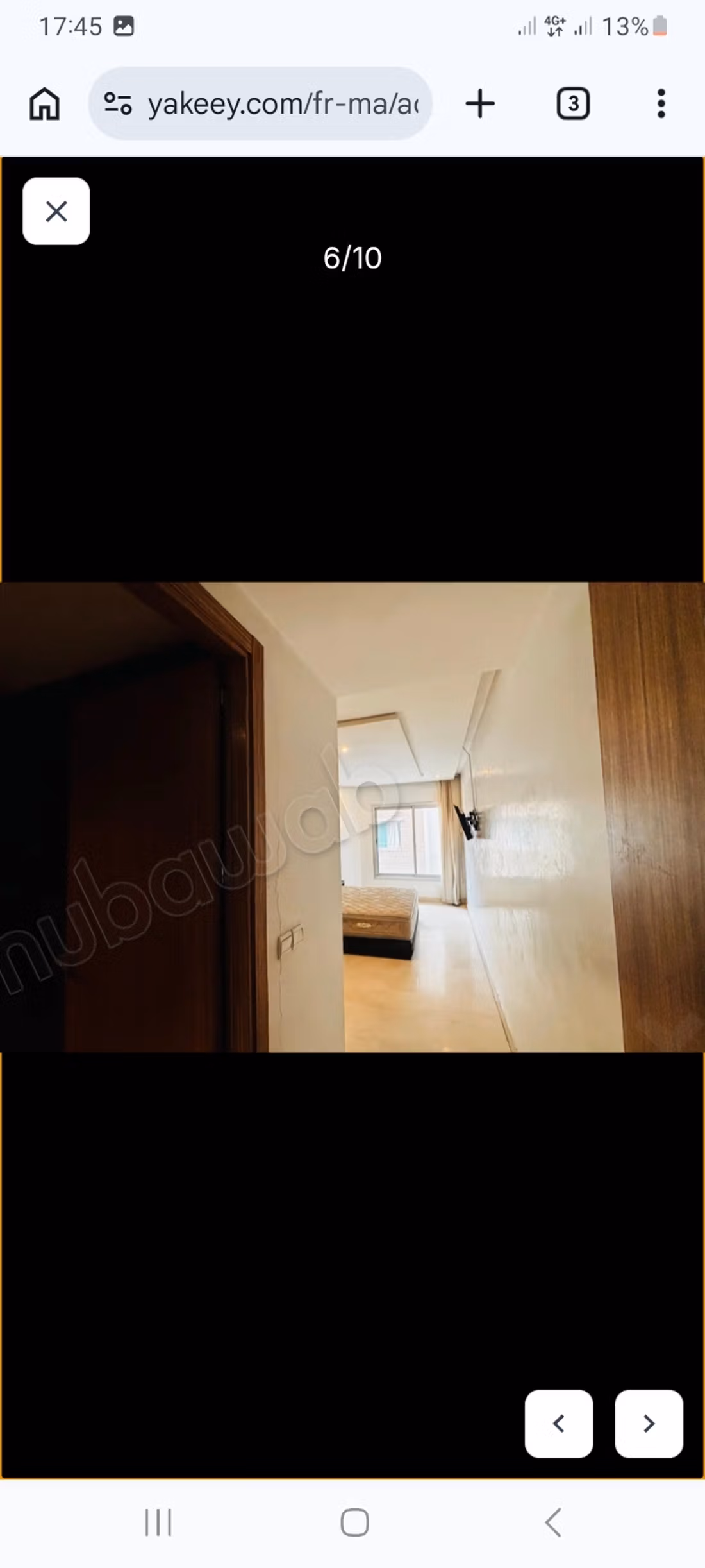 Affitto di un appartamento a Maârif. 2 camere confortevoli. Ammobiliato