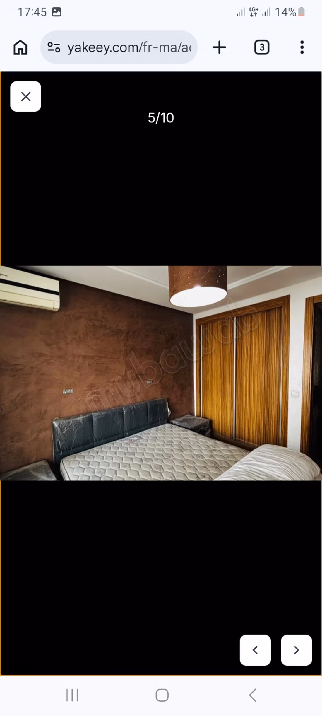 Affitto di un appartamento a Maârif. 2 camere confortevoli. Ammobiliato