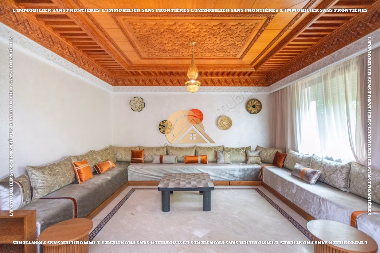 Villa meublée à louer à Targa avec piscine privée, hammam et sauna