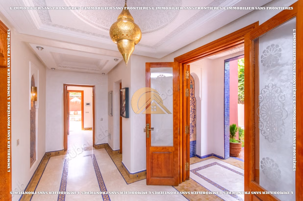 Villa meublée à louer à Targa avec piscine privée, hammam et sauna