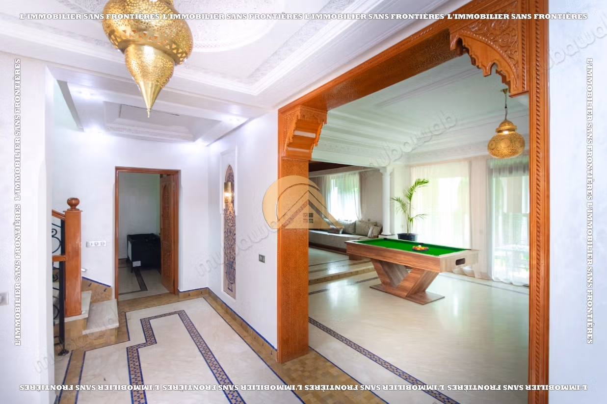 Villa meublée à louer à Targa avec piscine privée, hammam et sauna