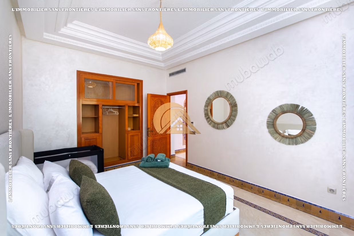 Villa meublée à louer à Targa avec piscine privée, hammam et sauna