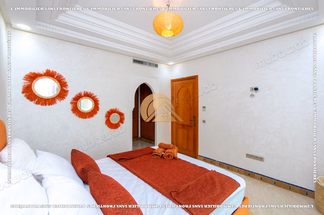 Villa meublée à louer à Targa avec piscine privée, hammam et sauna