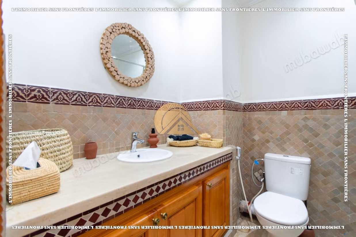 Villa meublée à louer à Targa avec piscine privée, hammam et sauna