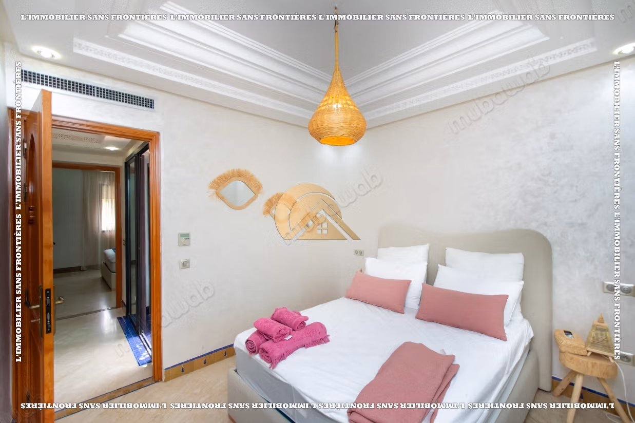 Villa meublée à louer à Targa avec piscine privée, hammam et sauna
