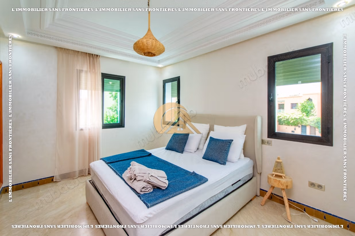 Villa meublée à louer à Targa avec piscine privée, hammam et sauna