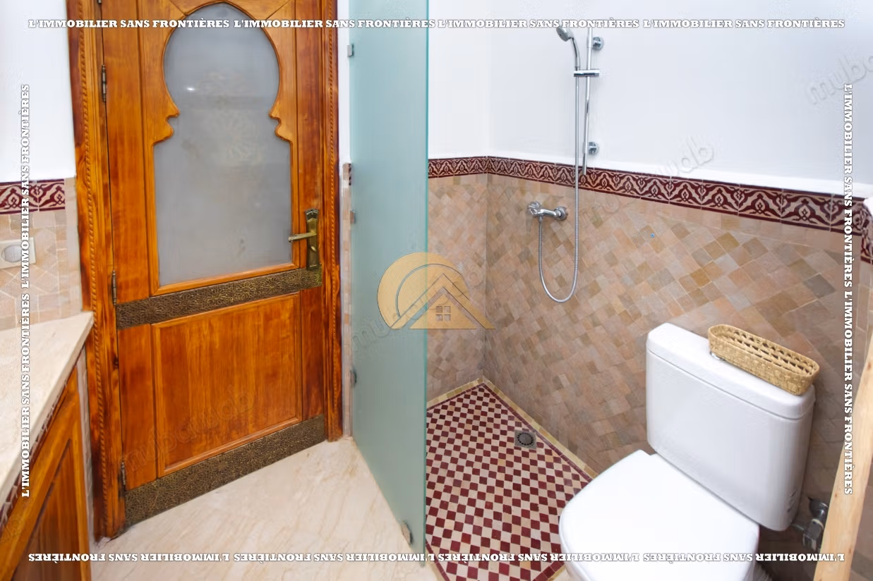 Villa meublée à louer à Targa avec piscine privée, hammam et sauna