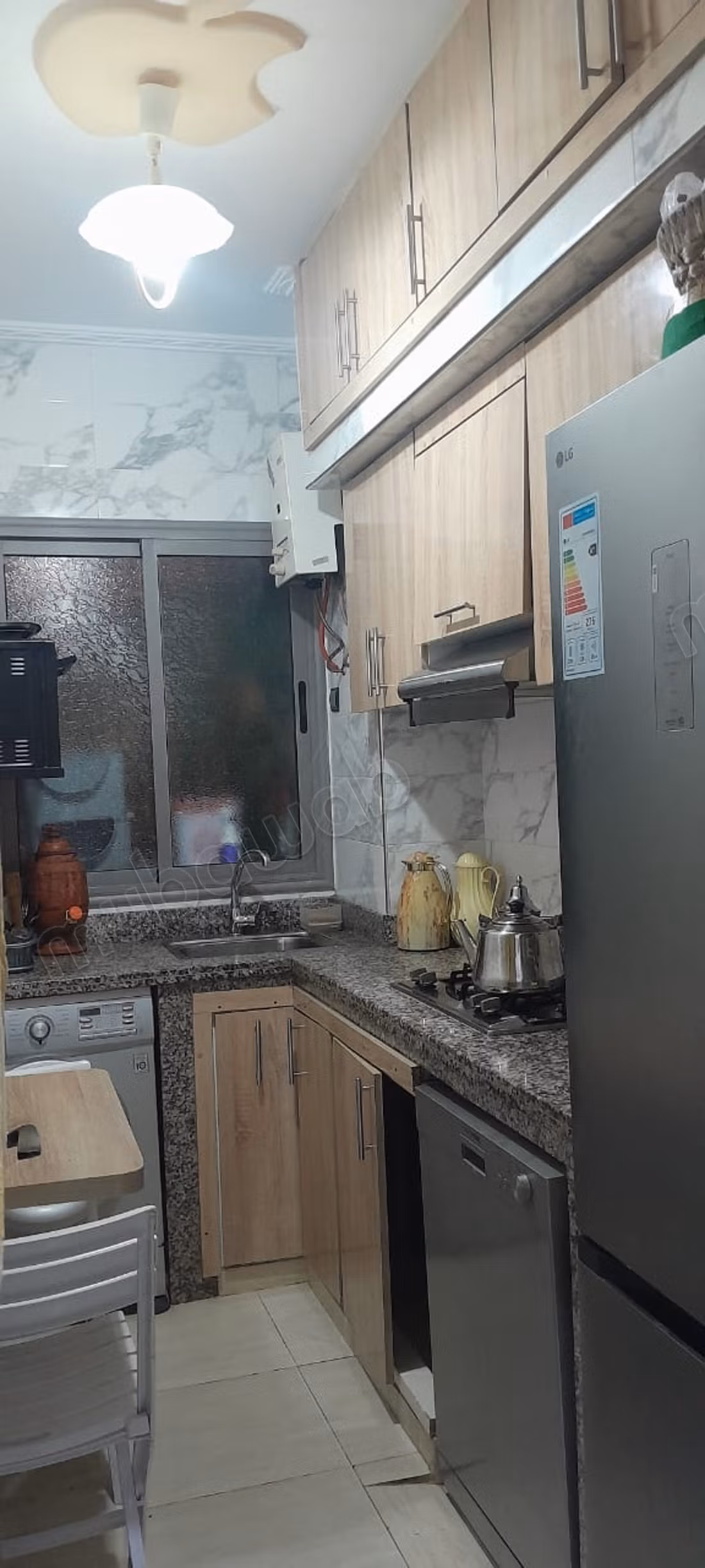 Sell apartment in Bouskoura. Total area 54 m². Security door, satellite dish