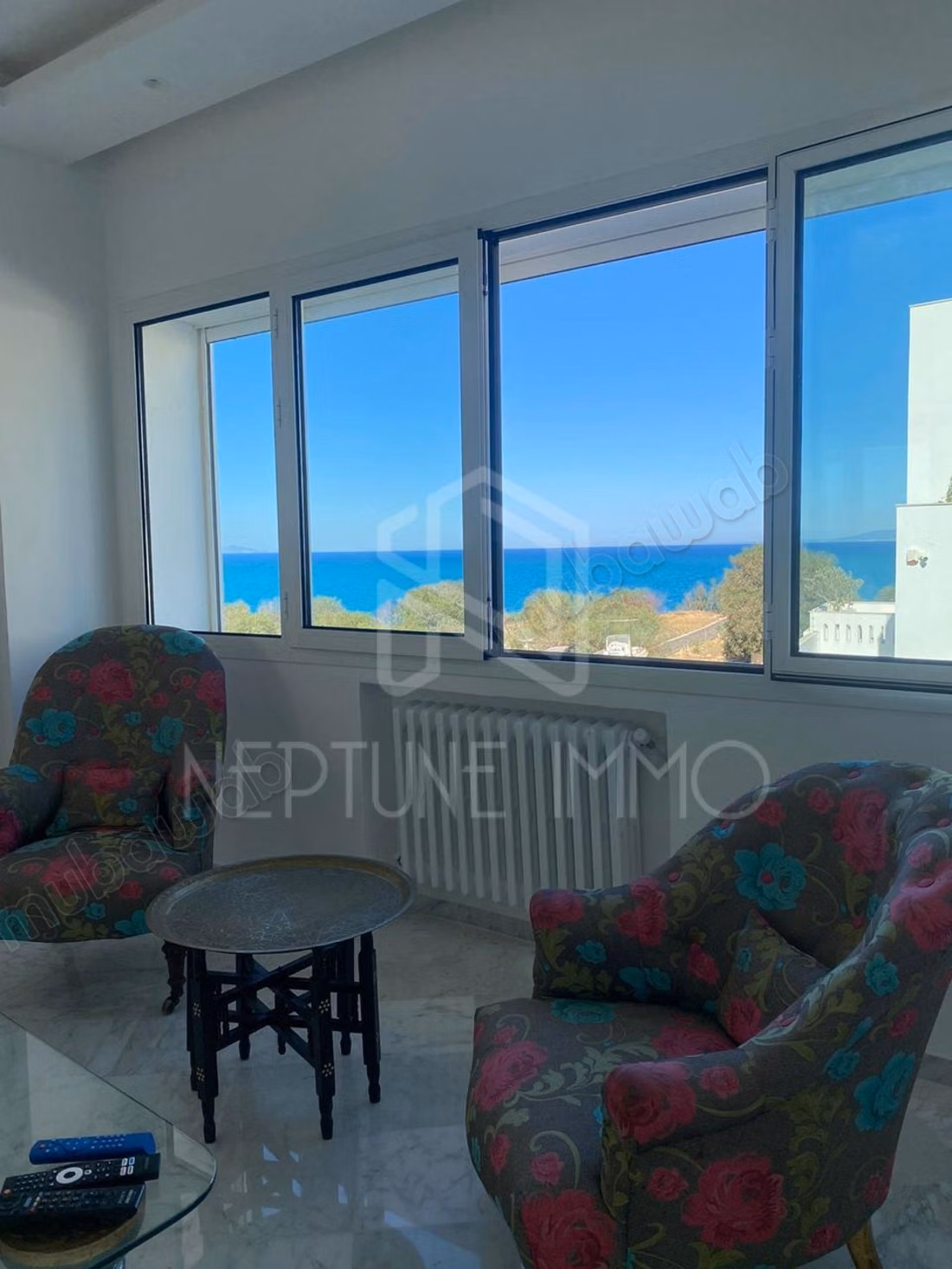 Appartement vue sur mer et plage privée à Gammarh