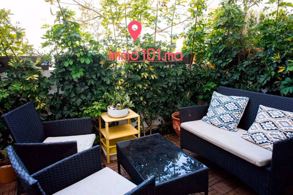 Furnished apartment located in L'Orangeraie Souissi