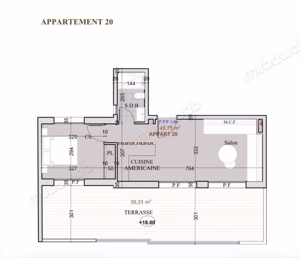 Appartement 46 m² à Guéliz — 23