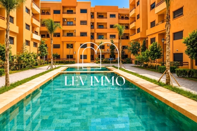 Furnished T3 apartment with pool and parking