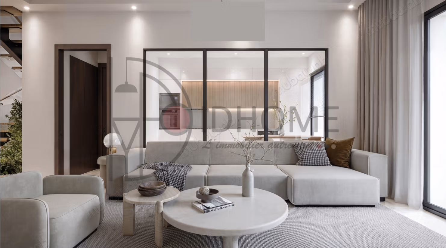 A vendre luxueux appartement S2 de 123m² à Manzeh 9C