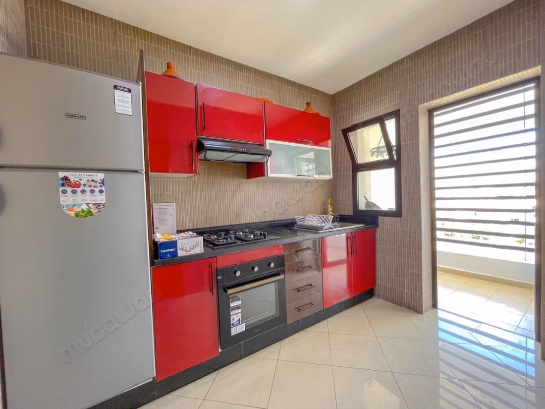 Location d'un appartement à Dar Bouazza. Surface de 100 m². Bien meublé
