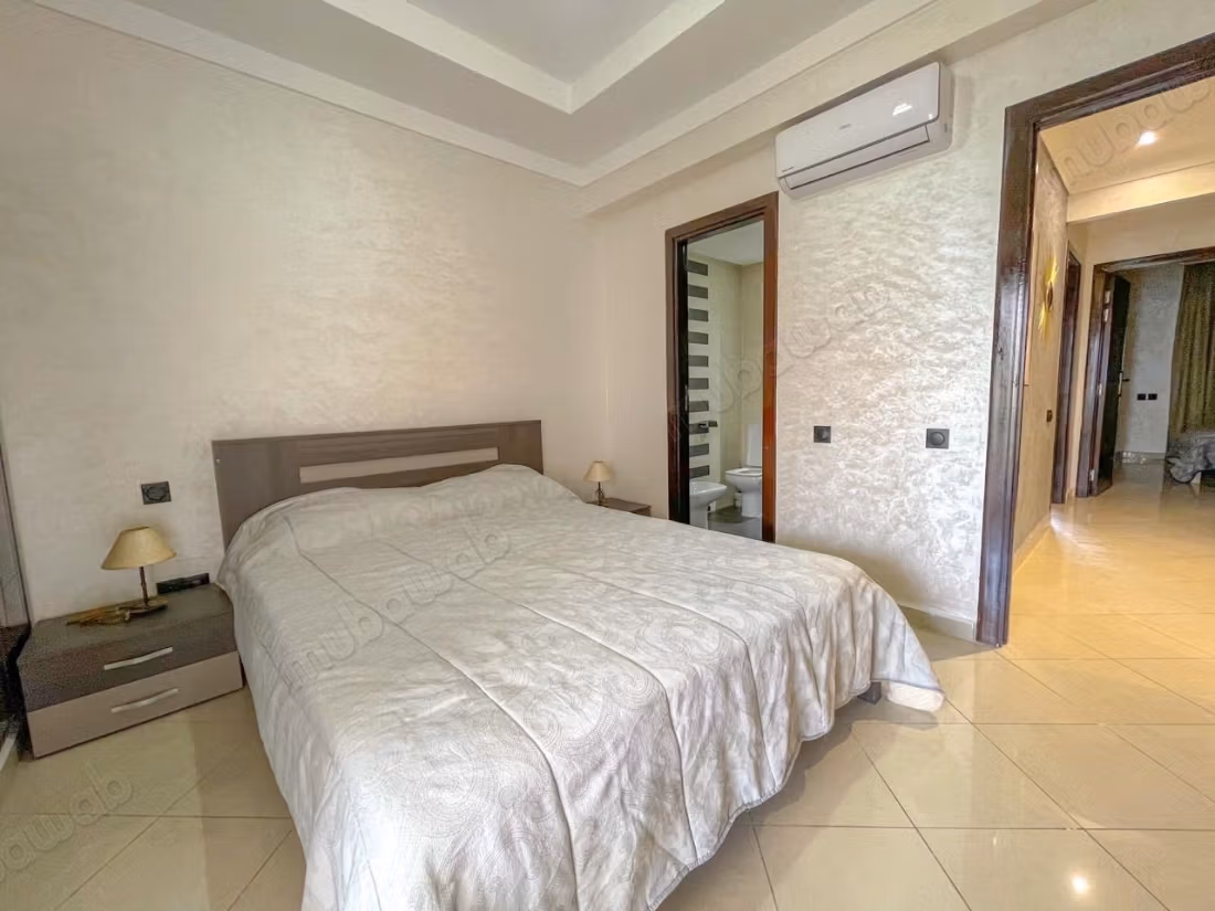 Location d'un appartement à Dar Bouazza. Surface de 100 m². Bien meublé