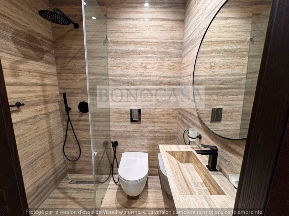 Villa neuve S3 vue mer meublée à louer à la Marsa