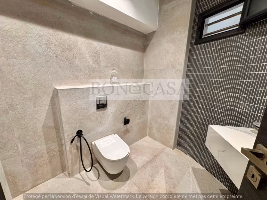 Villa neuve S3 vue mer meublée à louer à la Marsa