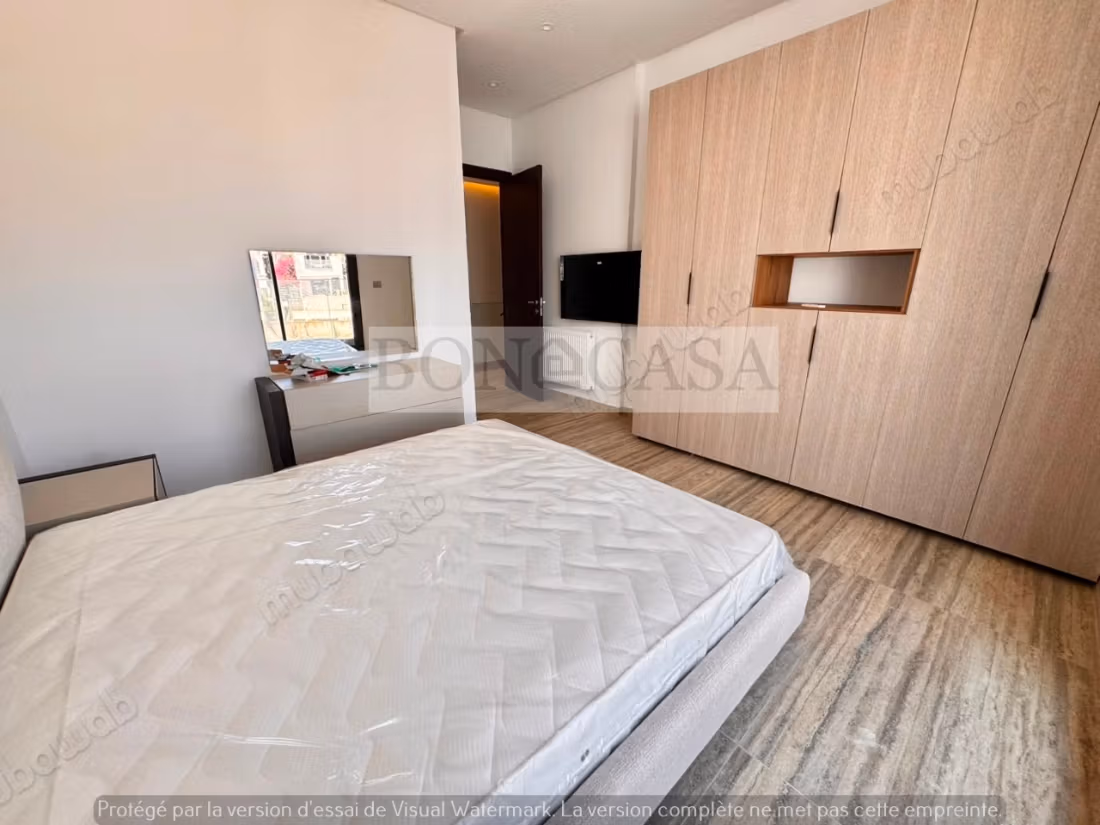 Villa neuve S3 vue mer meublée à louer à la Marsa