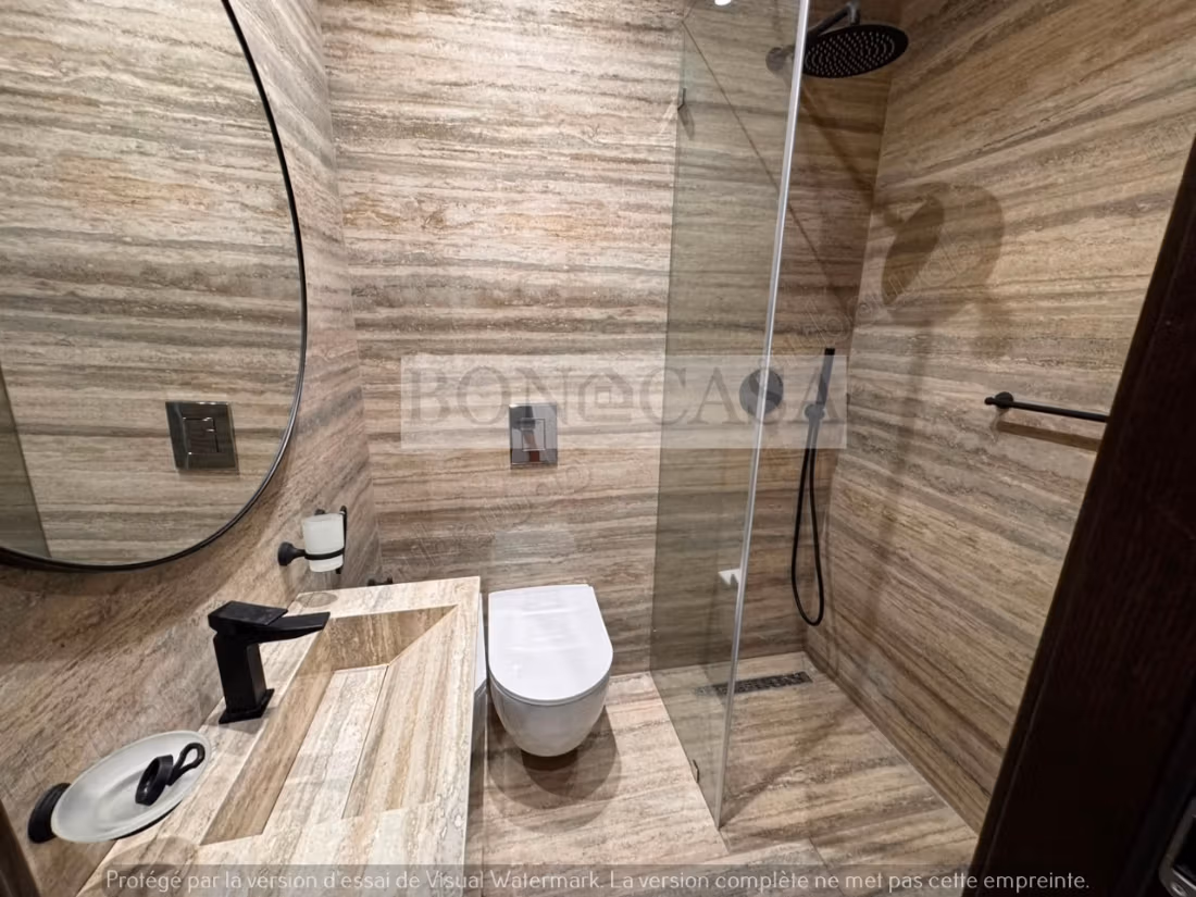 Villa neuve S3 vue mer meublée à louer à la Marsa