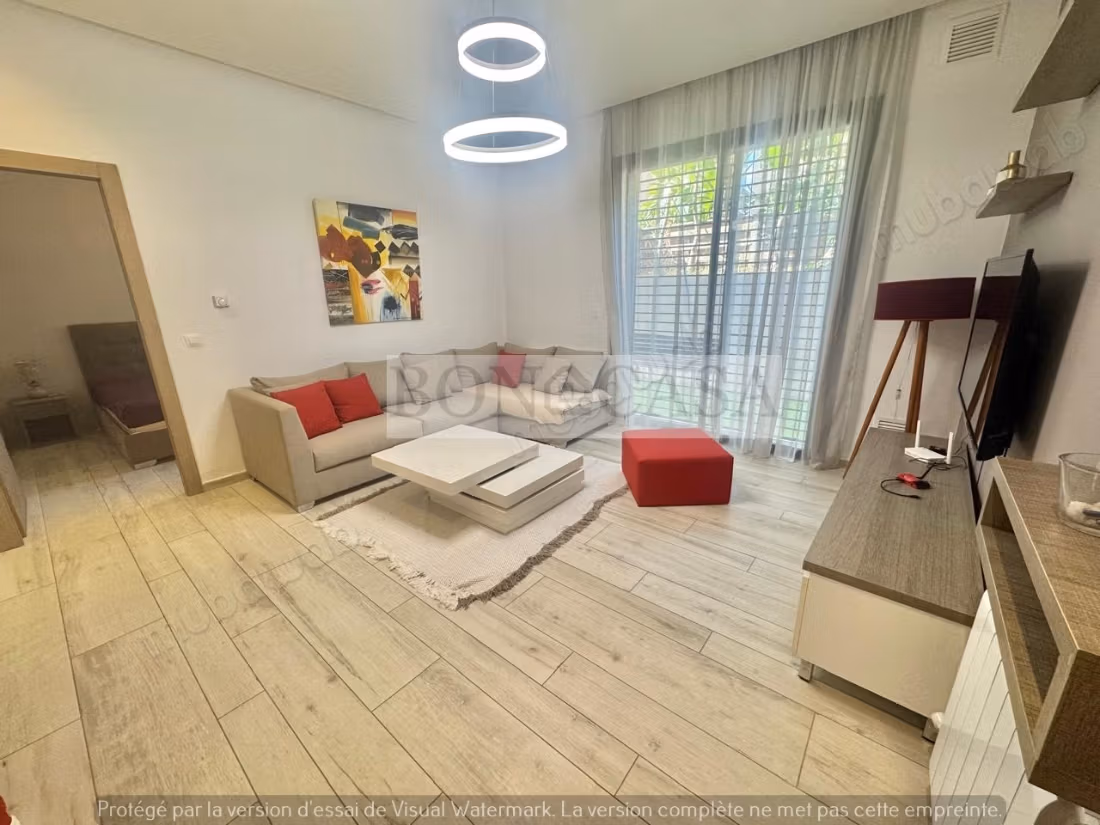 S1 Furnished with garden for rent in la Marsa