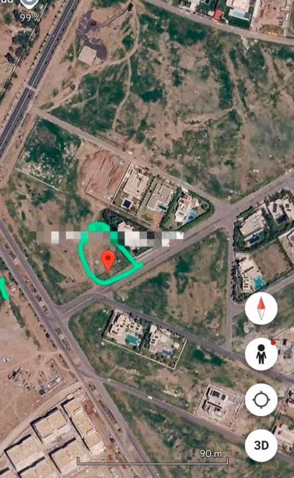 Sale of land in Agdal. Area of 2171 m²