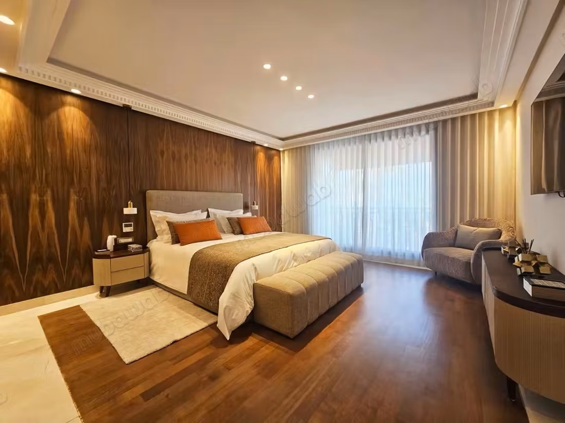 Lovely apartment for rent in Ain Diab.
Large area 210 m²