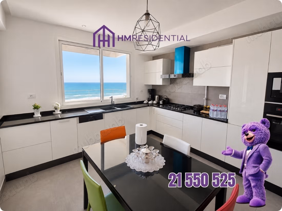 S3 Meublé à Louer Vue Mer et Terrasse