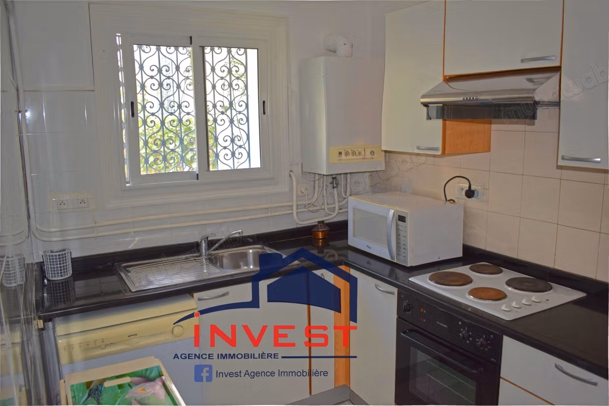 Duplex con vista mare e giardino a Gammarth