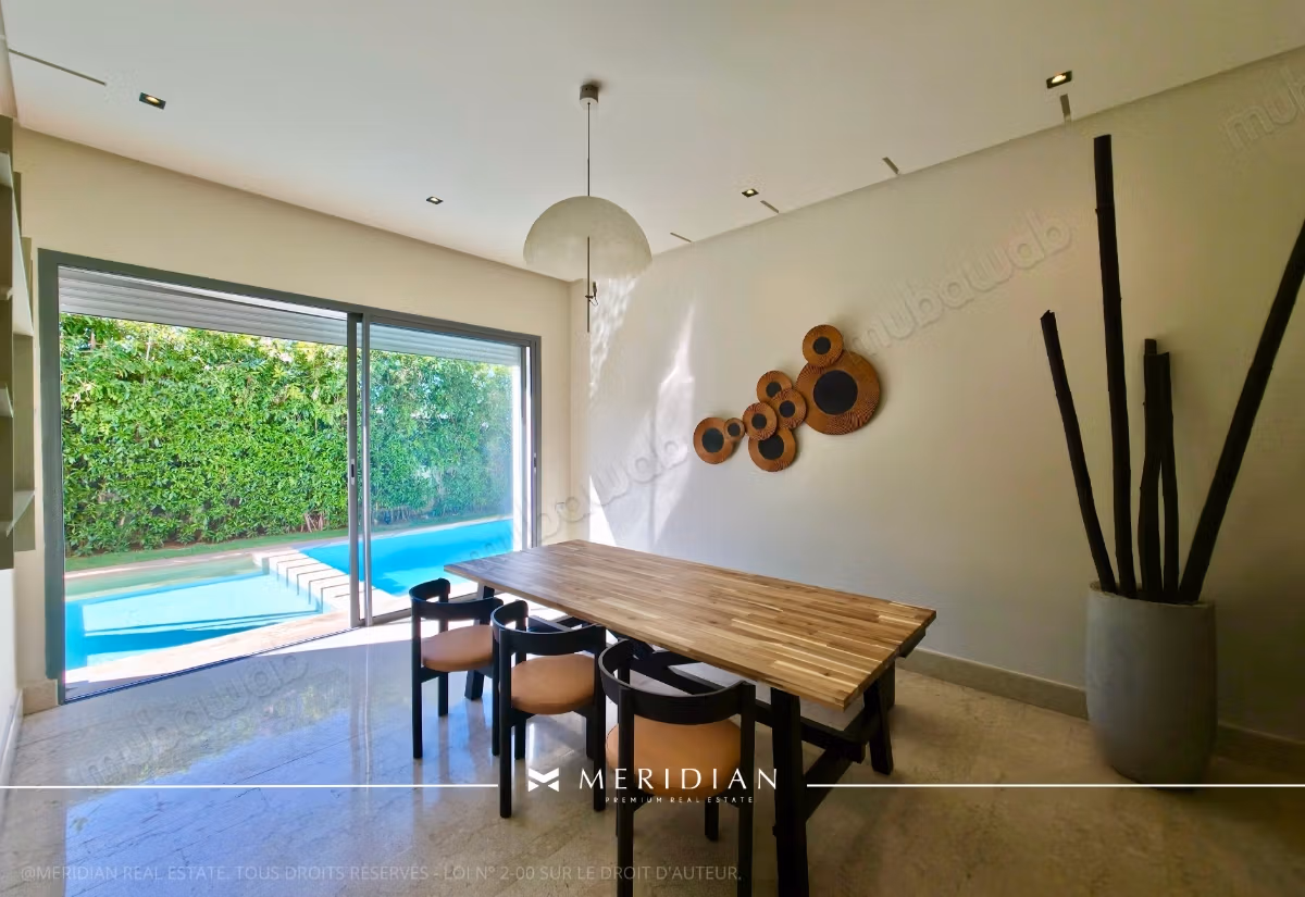 Exclu Location Villa moderne meublée.
Ain Diab