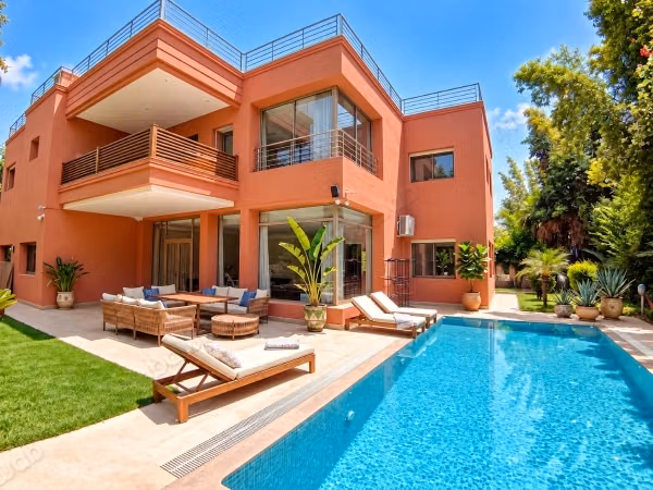 Beautiful Villa Empty or Semi-Furnished with Pool in Chrifia