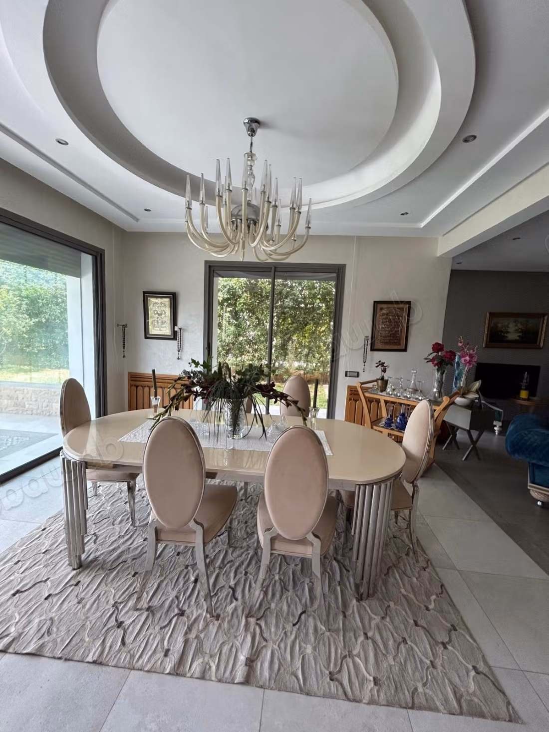 Magnificent semi-furnished villa for rent in Darbouazza