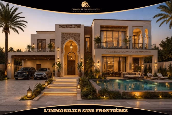Terreno desnudo a la venta en Targa, Marrakech – Zona villa – 876 m²