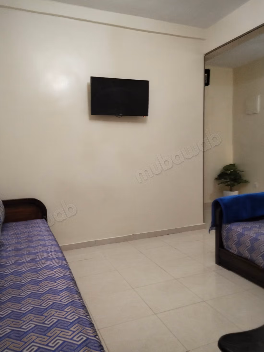 Holiday apartment for rent in Gueliz. Surface area 65 m². Residence with concierge, general air conditioning