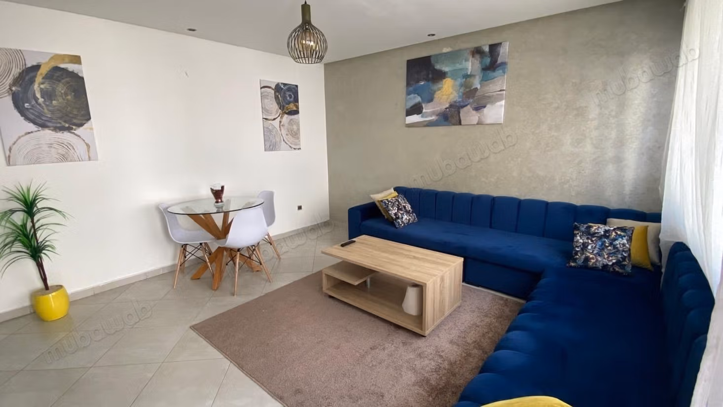Een gemeubileerd appartement in Agdal vlakbij het Arribat Center