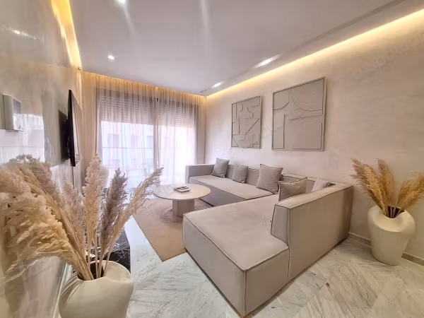 Very nice apartment for rent in Guéliz. Total area 80 m². Furnished