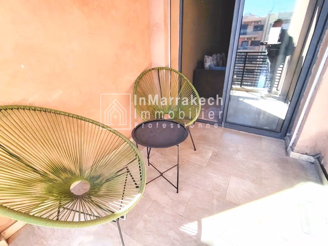 Bel appartamento arredato in affitto – Guéliz,