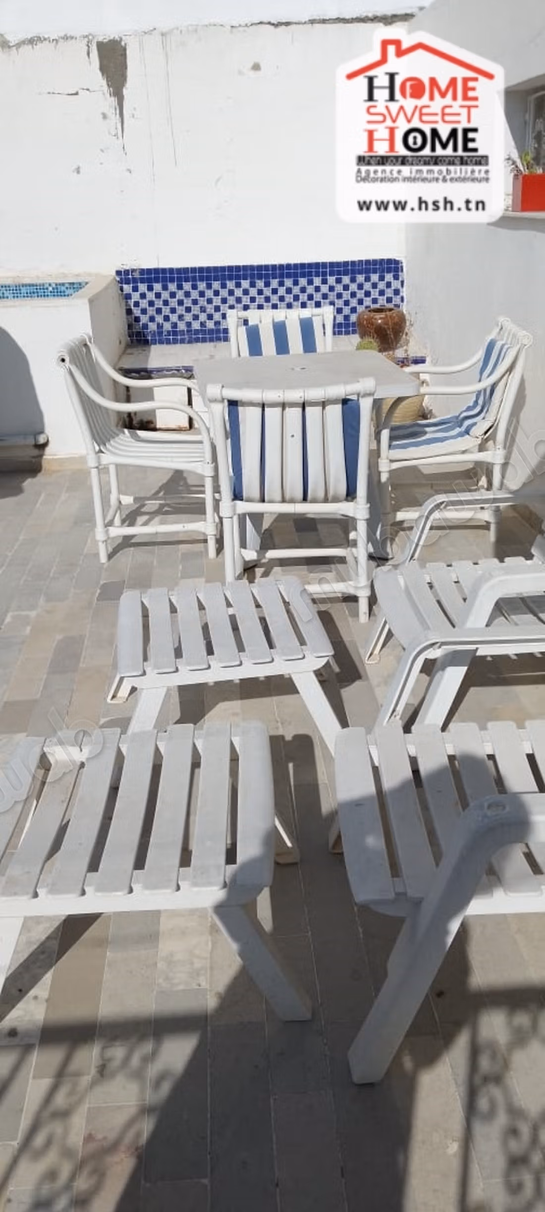 Etage de Villa Dacca Meublé à Louer à La Marsa