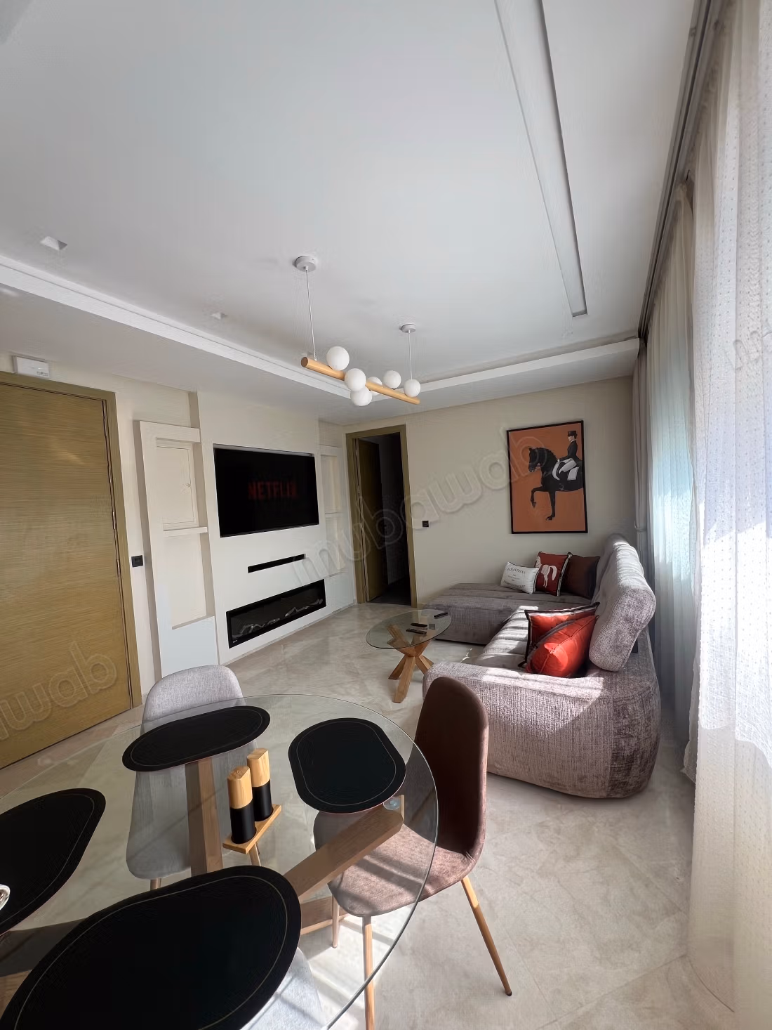 Luxury apartment, View over Tangier
