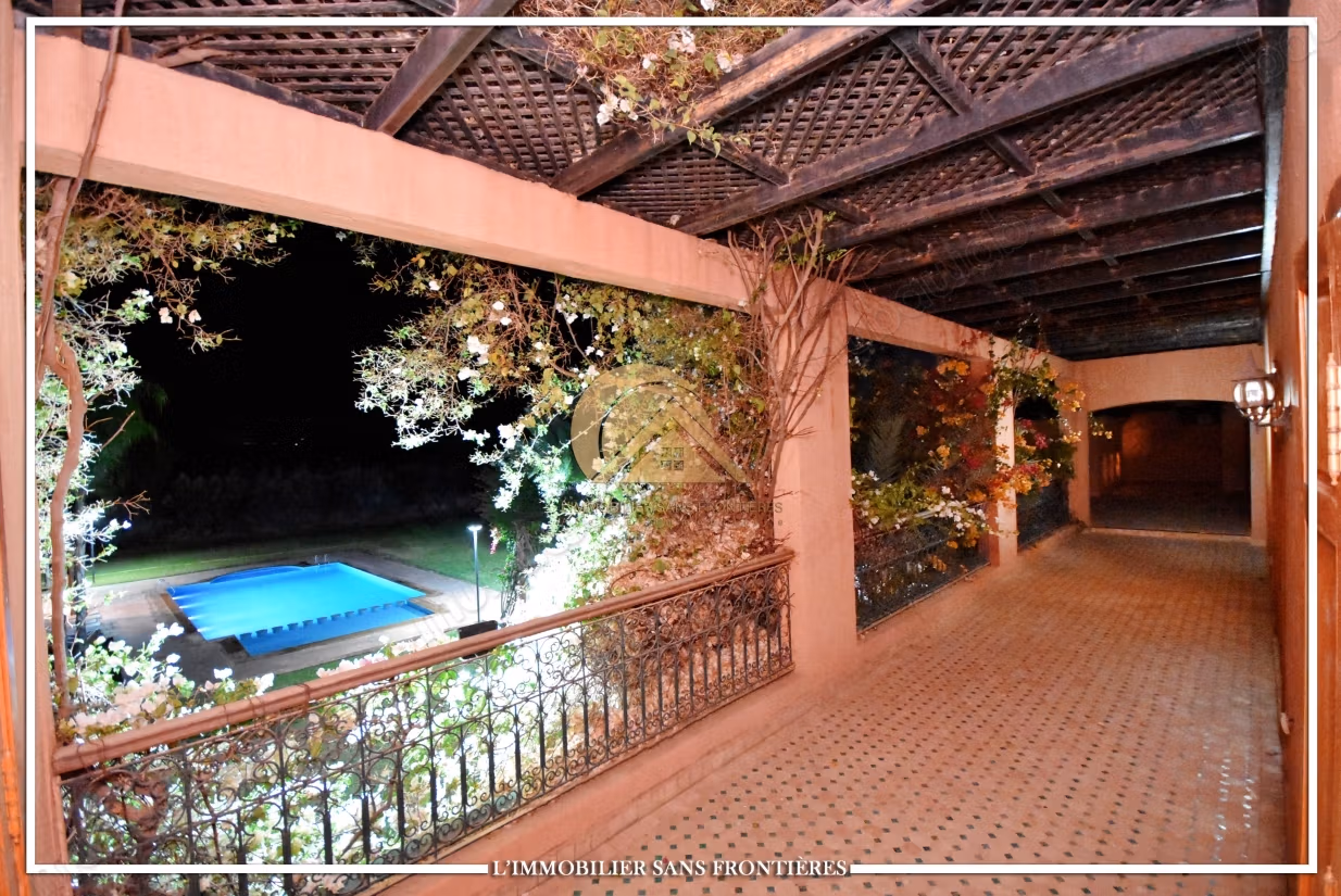Gemeubileerde villa te huur Route van Ourika, Marrakech - 1 hectare grond