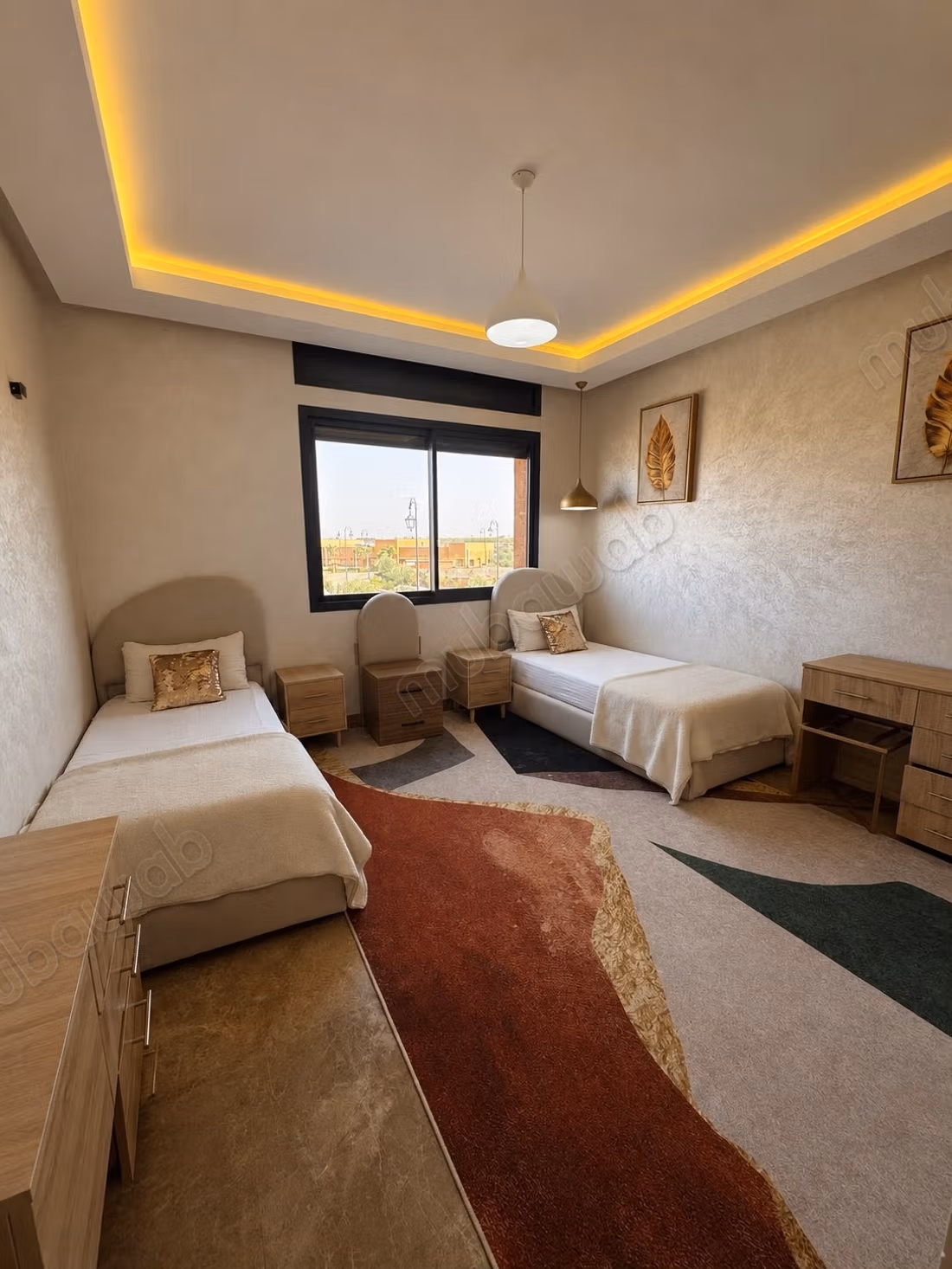 Luxurious villa for rent on Route de l'Ourika. 3 rooms. Air conditioning and fireplace
