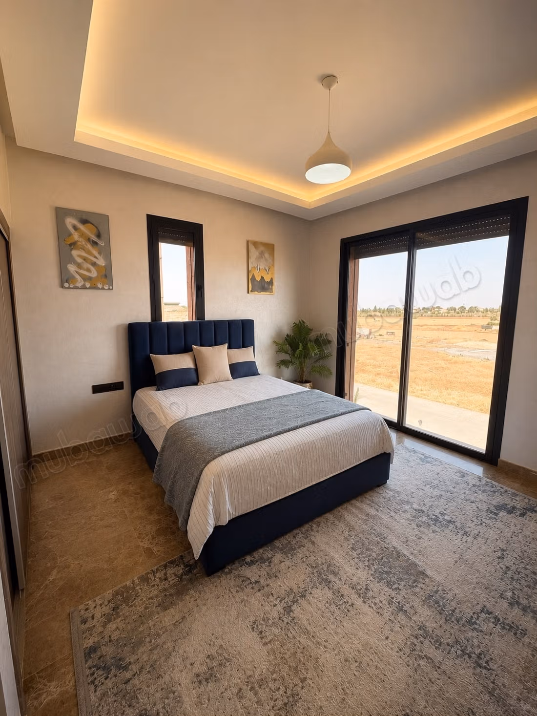 Luxurious villa for rent on Route de l'Ourika. 3 rooms. Air conditioning and fireplace