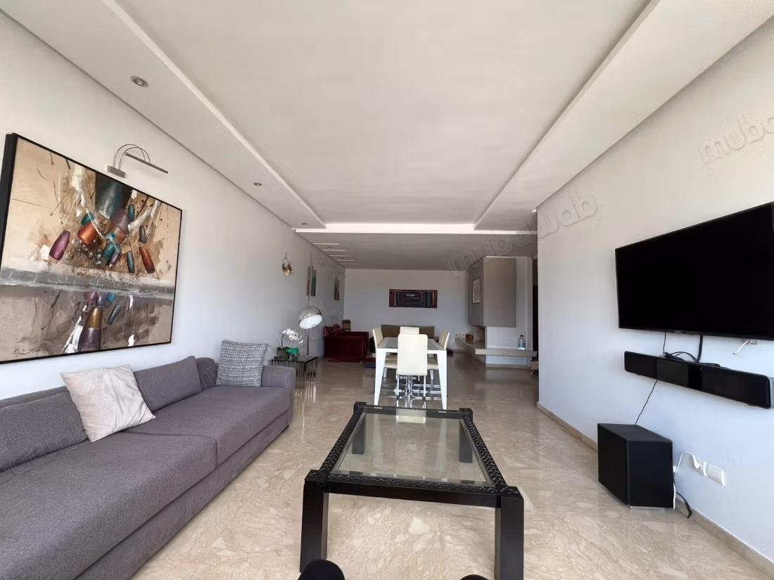 Location appart meublé 3 ch vue mer 
Ain Diab