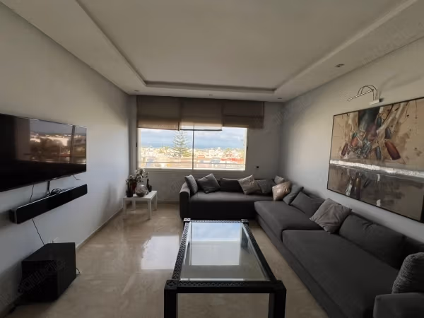 Ubicación de apartamento amueblado de 3 habitaciones con vista al mar Ain Diab
